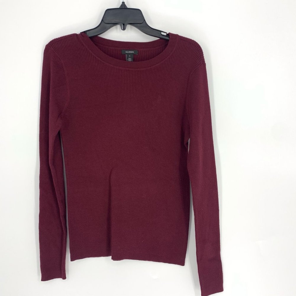 Halogen Red Ribbed Sweater Large NWT - Picture 2 of 7